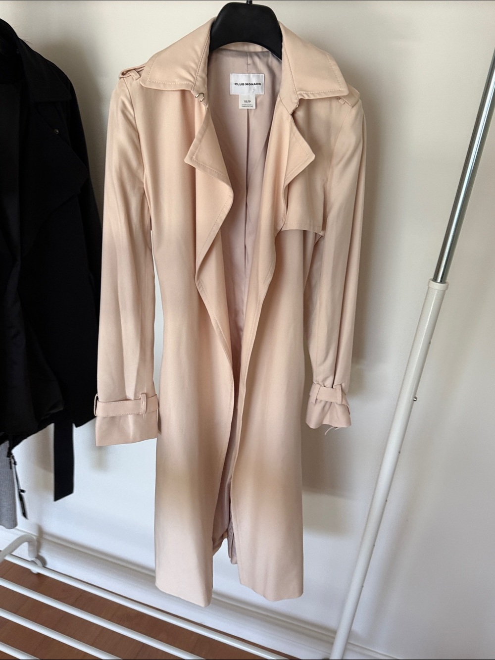 Club Monaco Blush Beige Trench Coat